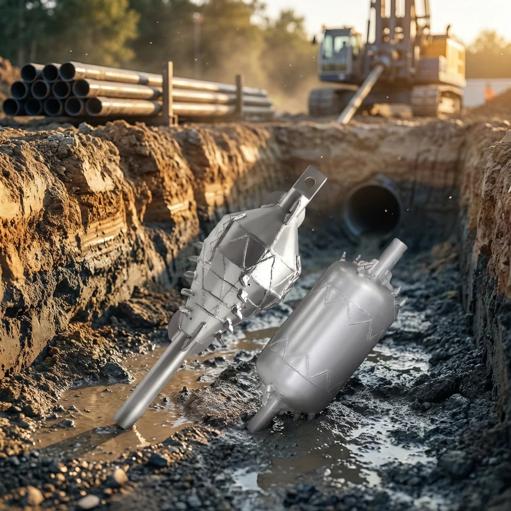 2026 Drillsoltek Heavy HDD Barrel Reamer with Compaction Function for Borehole Stabilization in Loose Soil