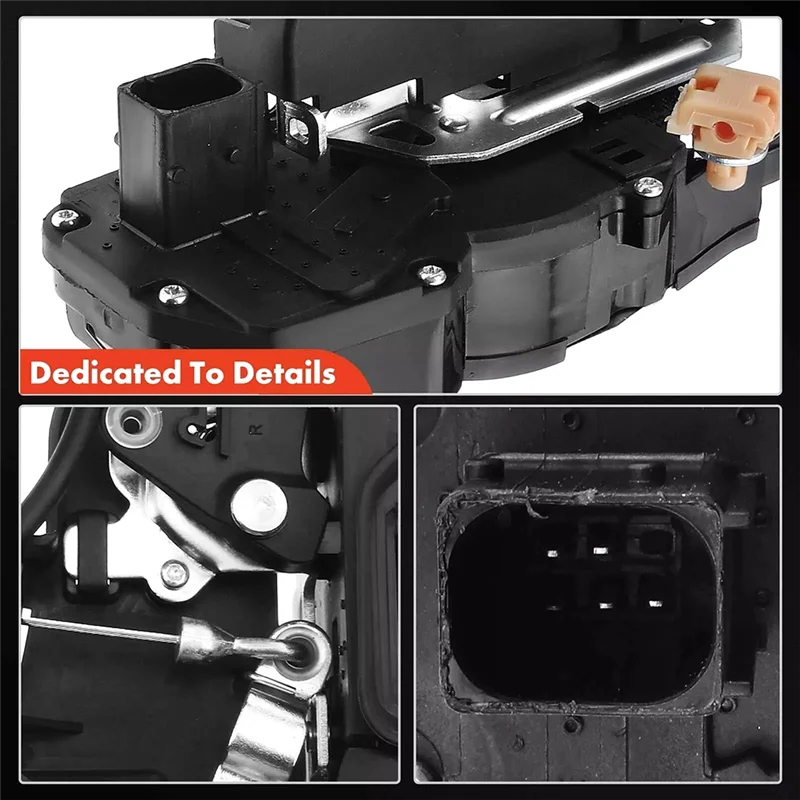 مشغل قفل باب الركاب الخلفي الأيمن من Classy-5 دبابيس 25876549 15900149 لكاديلاك STS 2005-2011 #5