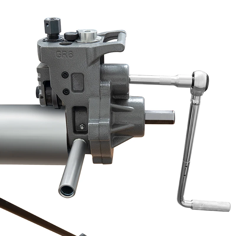 Hongli GR6 Portable Manual Roll Grooving Machine Small Size for Pipe Grooving 1 1/4