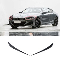 For BMW 8 Series G14 G15 G16 2019-2023 PVC Black Car Forward Tail Light Eyebrow Decorative Sticker Car Accessories