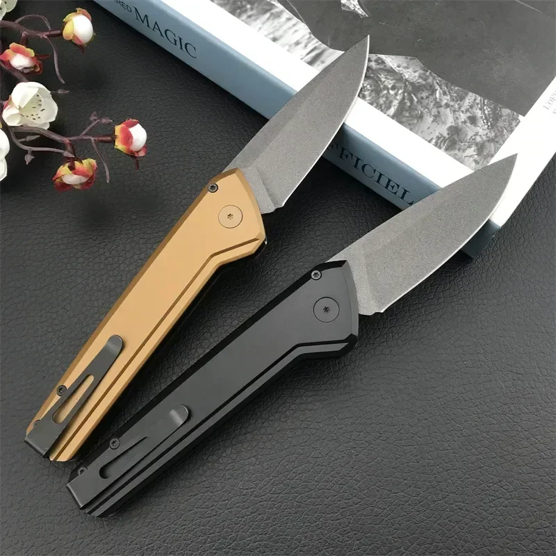 Outdoor EDC Camping Tactical Pocket Knife 440C Blade T6 Aluminum Handle Survival Manual Open Multi-tool Survival Portable Knives