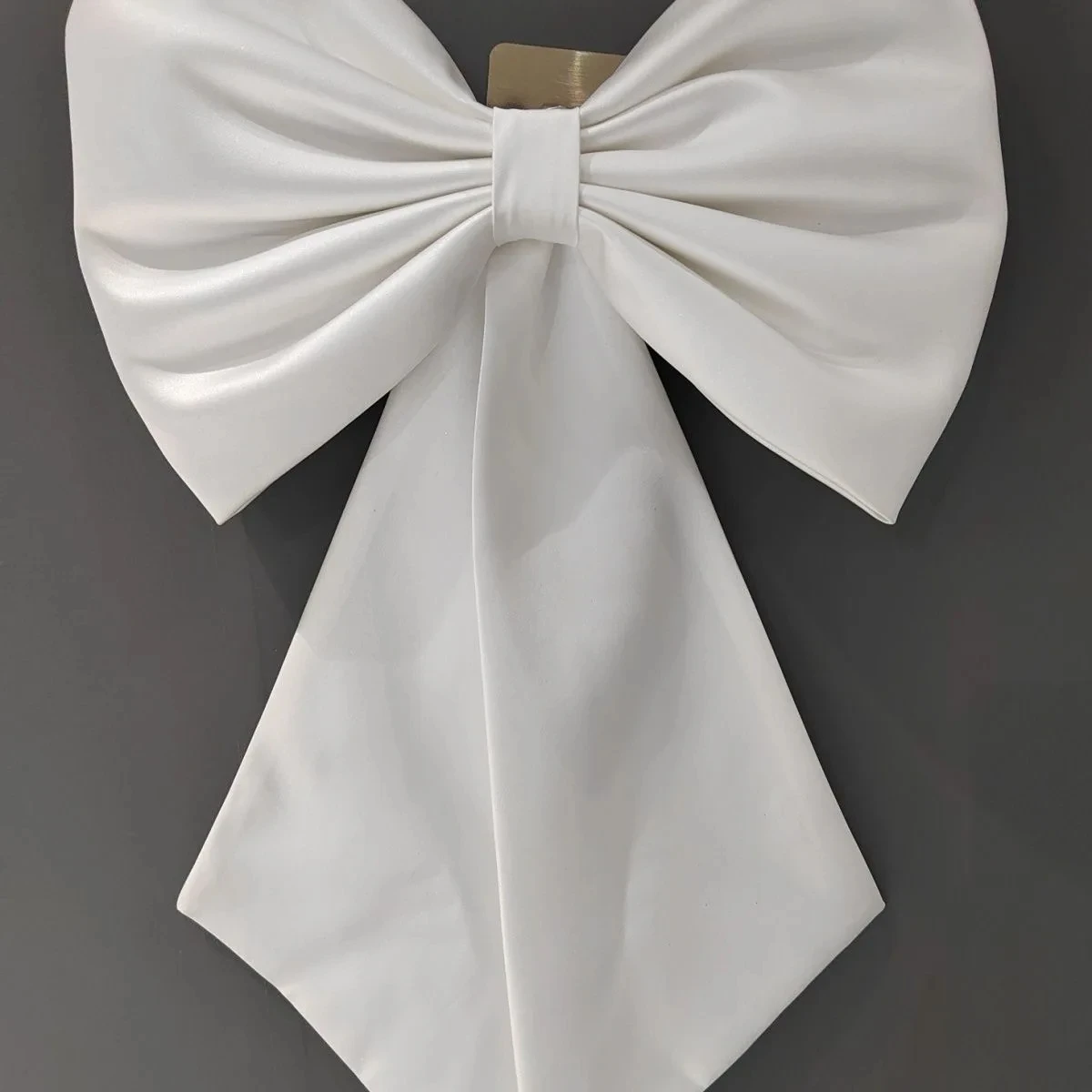 Seperate Plain Satin Bow For Wedding Dress Knots Removeable Prom Dresses Satin Knots With Ribbon Big Bow