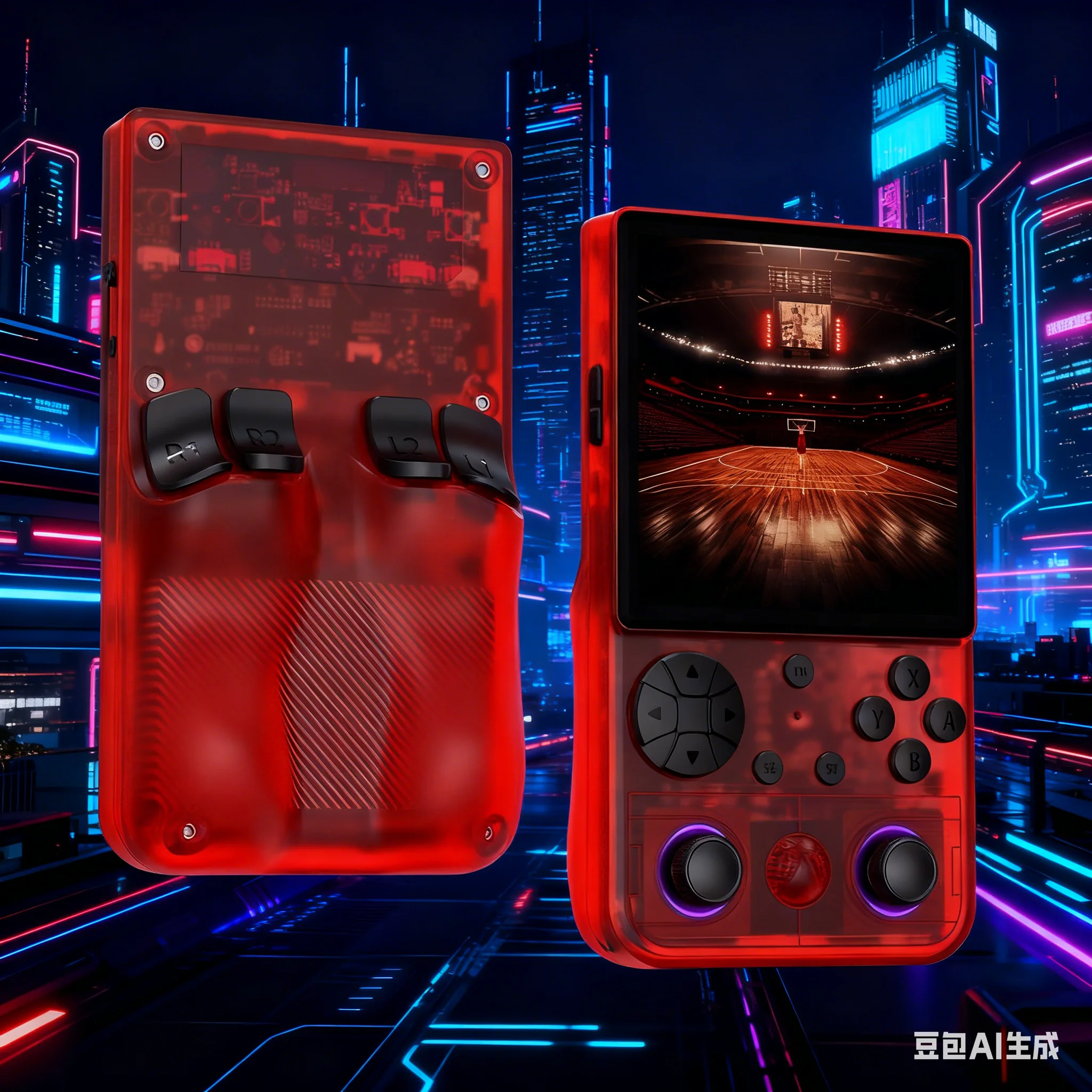 RG4ZB Portable Handheld Game Console With 4-Inch IPS Screen 15000 Retro Games On In 6-colors Classic-Arcade Game Console