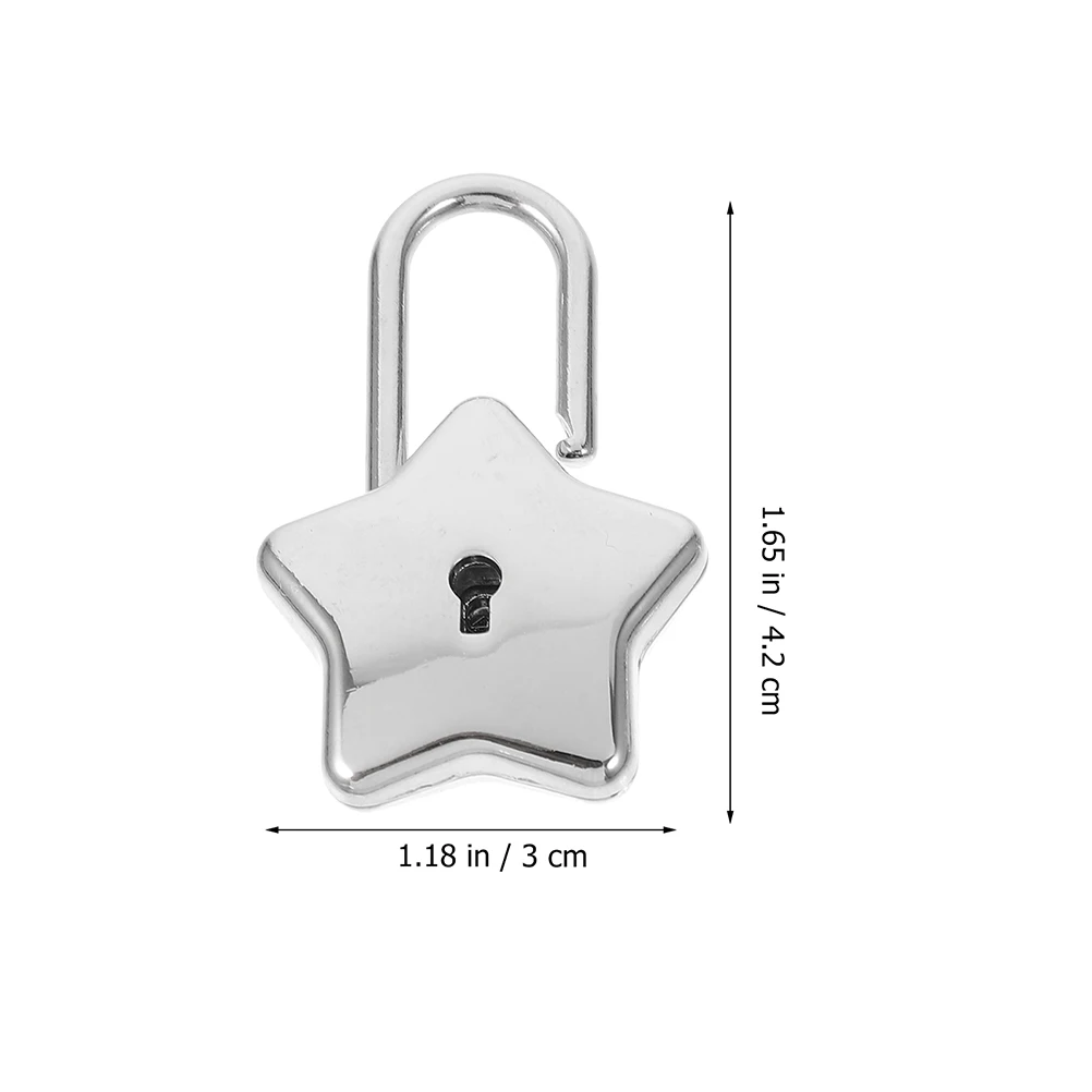 

Small Lock with Key Padlock Accessories for Girls Decorative Shaped Travel