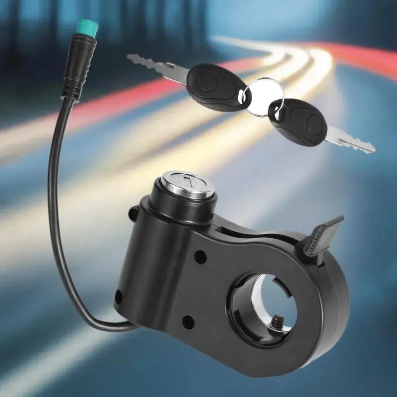 قرص التحكم في سرعة السكوتر الكهربائي مع قفل مفتاح وزر 5 سنون لـ Kukirin G2 Max/G2 Pro