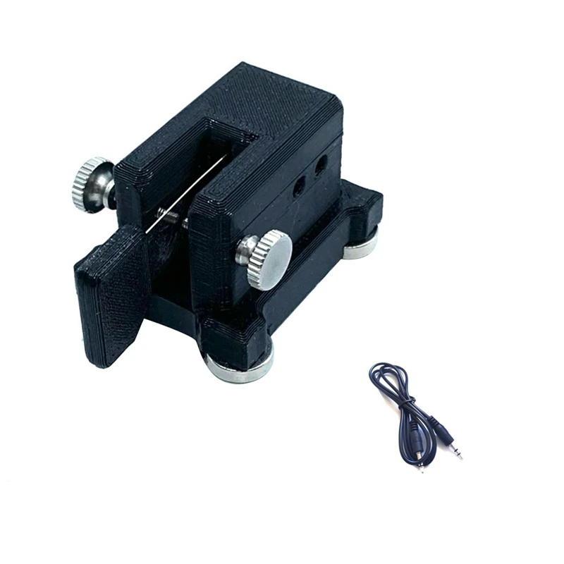 CW Morse Code Portable Single Paddle Automatic Key Morse Code Strong Magnetic Absorption Stable Base