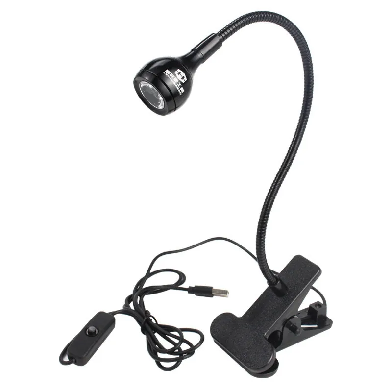 395NM UV Curing Lamp with USB Fixture for Phone Repair Multi-function Fluorescent Detection Light  Purple Nail Lamp