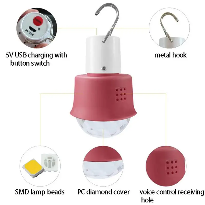 Lampu pesta warna-warni, lampu dekorasi kegiatan ulang tahun lampu bola disko USB berwarna RGBW dalam ruangan