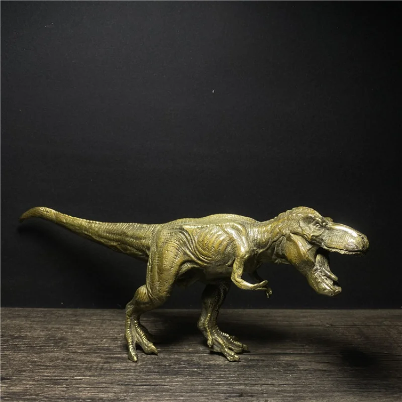 Antique Miscellaneous Antique Old Objects Collection Pure Bronze Crafts Exquisite Retro Tyrannosaurus Dinosaur Home Decoration