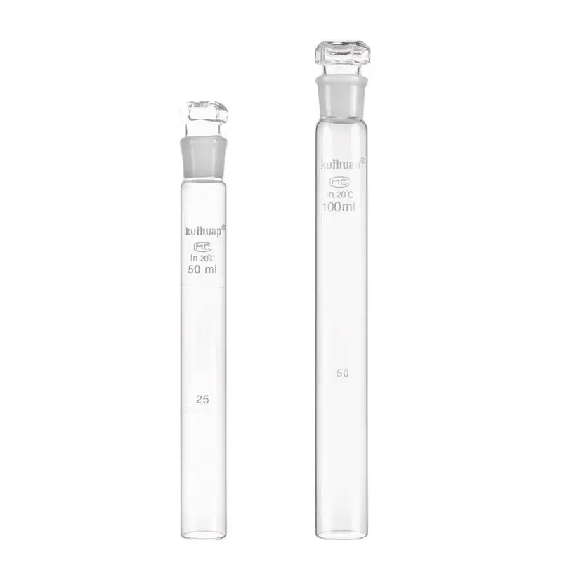 Sunflower plug colorimetric tube glass colorimetric tube 10 25 50 100ml Nessler glass colorimetric tube flat bottom with scale