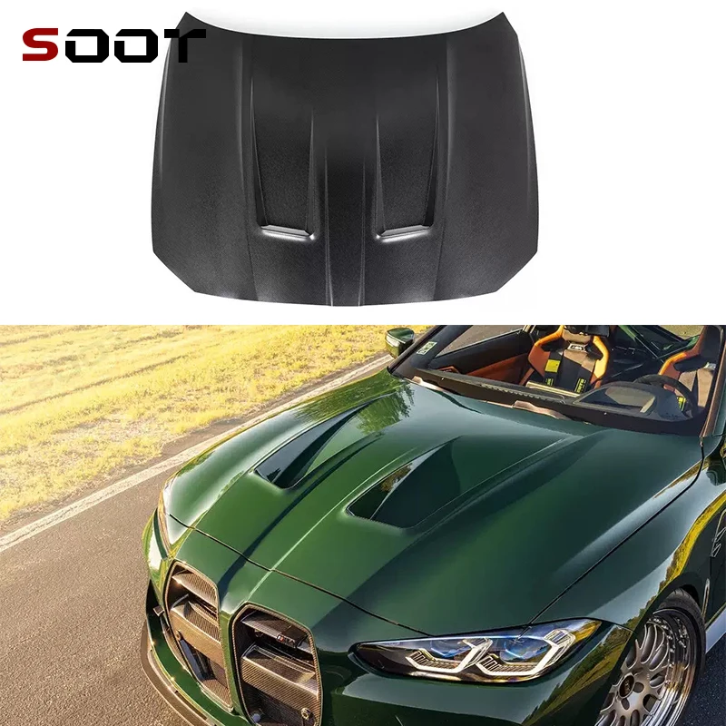 

For BMW M3 G80 M4 G82 G83 Carbon Fiber Hood Engine Cover Hood Car Headliner Hood Cover AIP Style Car Accessories