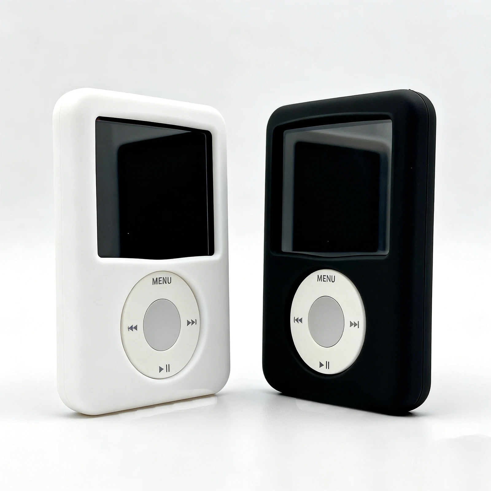 Weiche Silikon-Schutzhülle in Weiß und Schwarz für iPod Nano 3 3. Generation 4GB 8GB – Detail 1