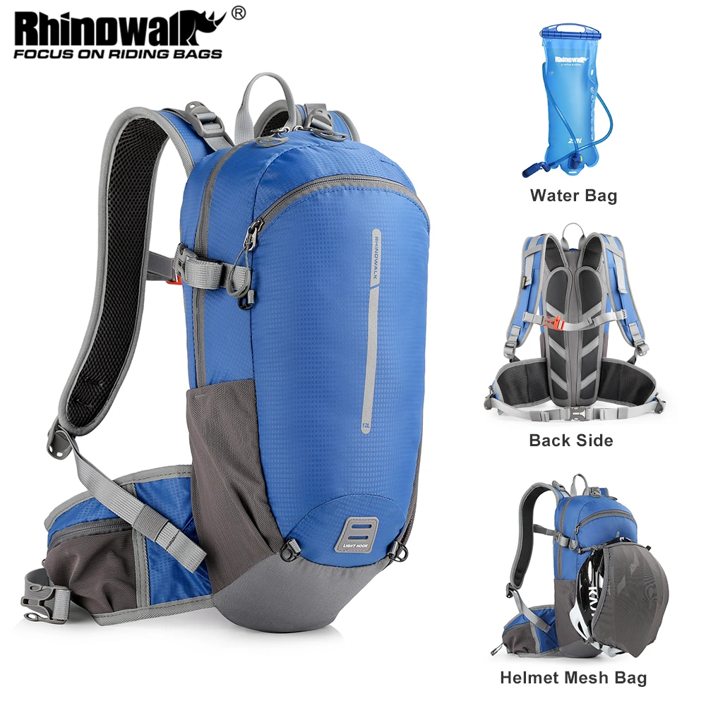 Rhinowalk Riding Backpack 12L Motorcycle Cycling With 2L TPU/EPPE Water Bag Outdoor Climbing Hiking Big Capacity Backpack Bike