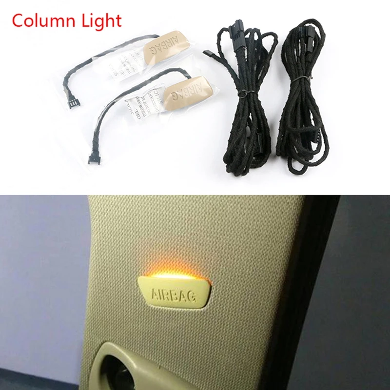 Car B Column Light For BMW 3 4 Series F30 F32 F34 Atmosphere Lamps Upgrade Automotive Interior Beige( Ice Blue+Orange) Parts