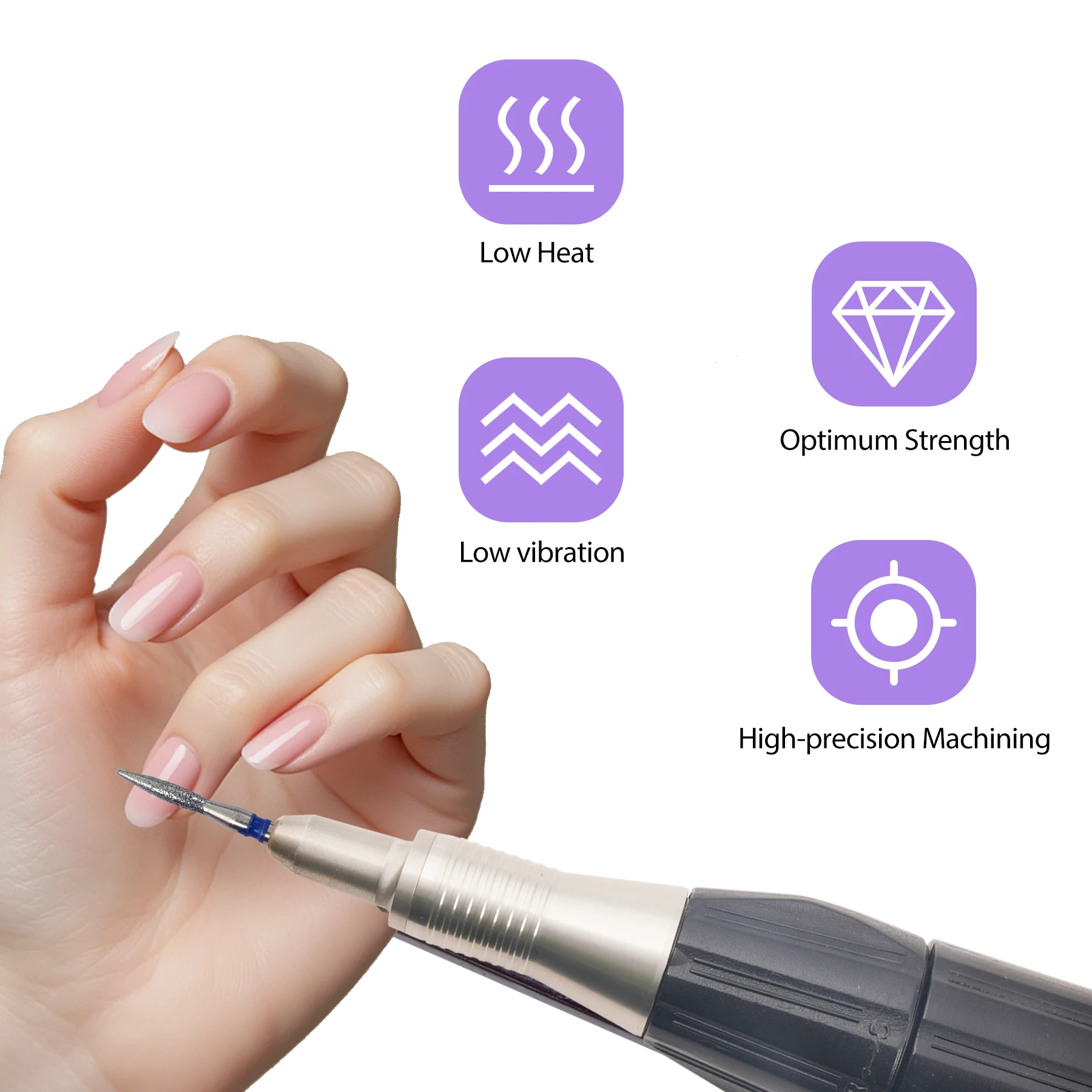 1Pcs Diamant Nagel Bohrer Für Häutchen Sauber Gel Entfernung Maniküre Pediküre Maniküre Zubehör Nagel Bit Pinsel Polieren DIY werkzeug