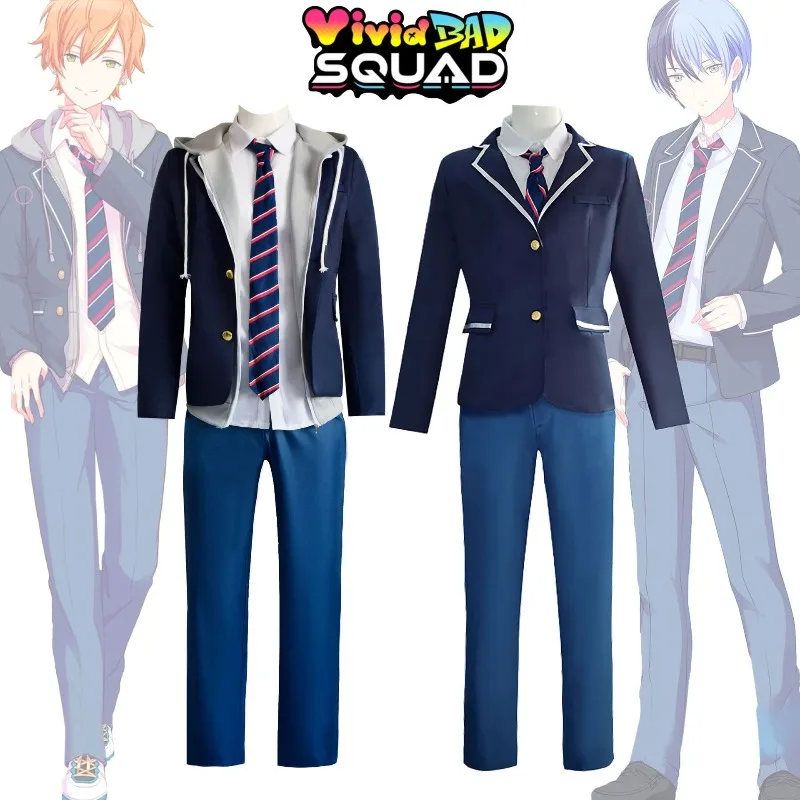 

Anime Project SEKAI Game Aoyagi Toya Shinonome Akito Cosplay Costume Halloween Carnival Costume Role Play Outfit School uniform