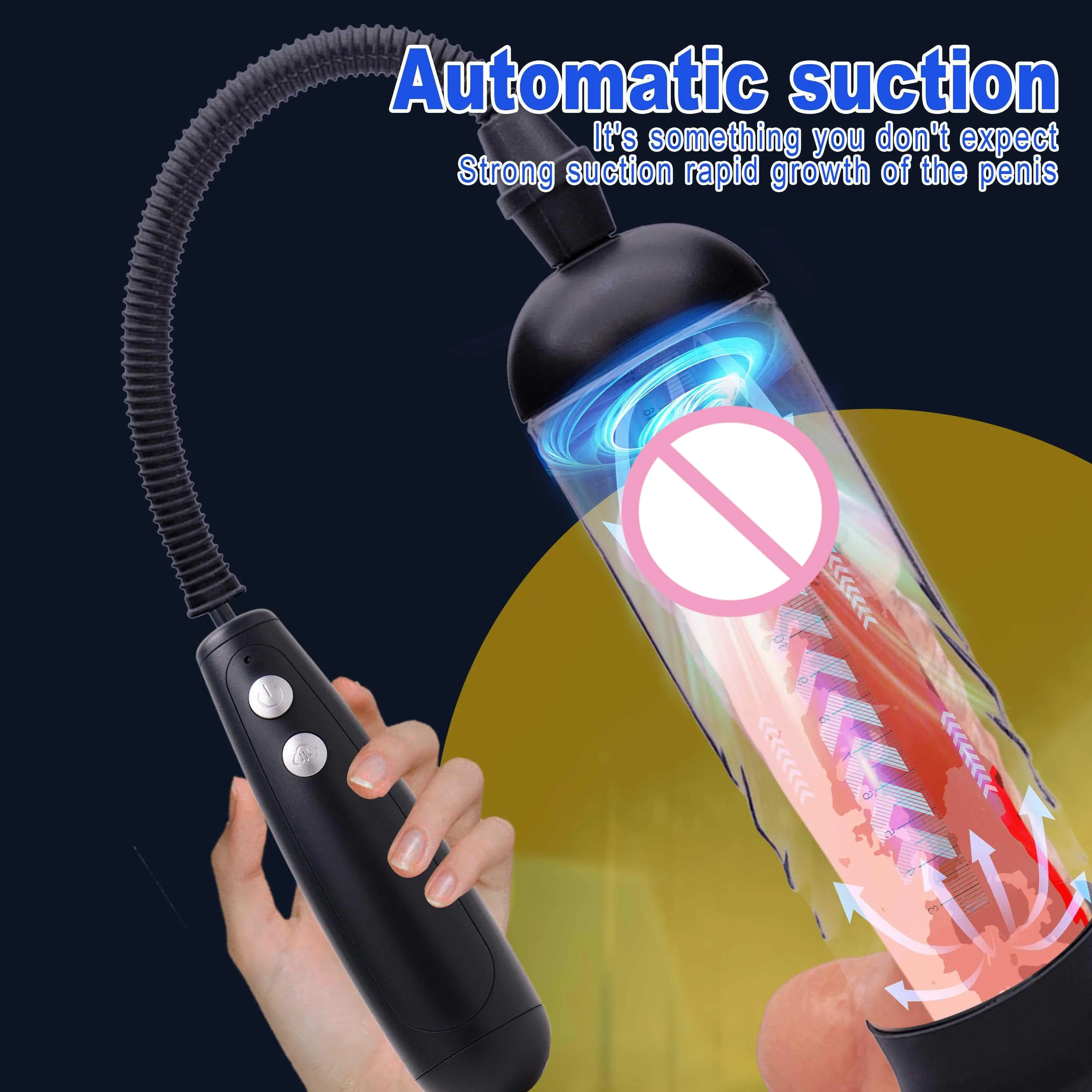 

Electric Penis Pump Vacuum Pump for Penis Male Penile Training Extender Sex Toys Penis Enlargement Adults Masturbation Product