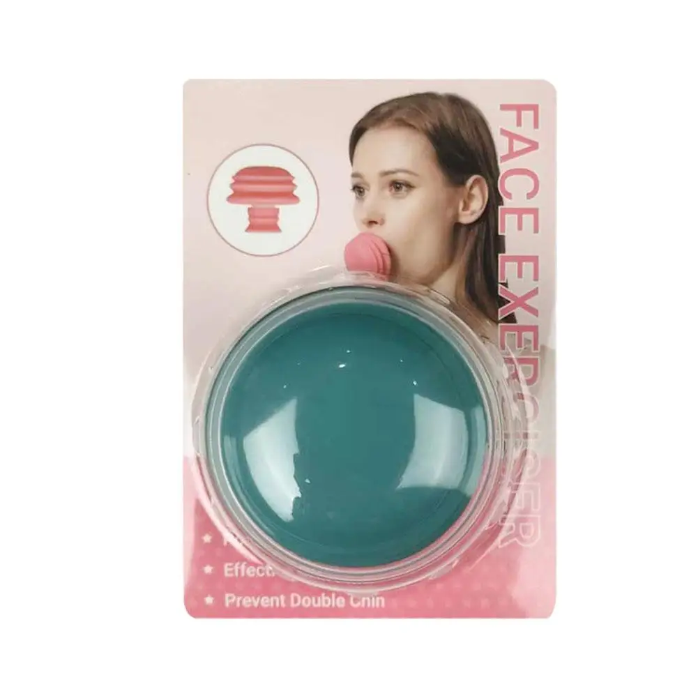 Pink Jaw Face Neck Toning Exerciser Face Lift Skin Firming V Shape Cute Portable Smooth Wrinkle Mouth Exercise Face Trainer Tool