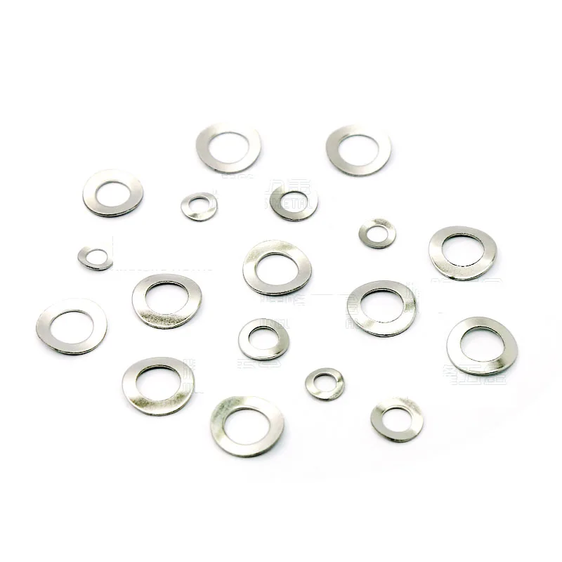 100Pcs/lots 304 Stainless Steel DIN137A/B M3 M4 M5 M6 Waveform/Saddle Washers Wave Crest Type Gasket Spring Washer