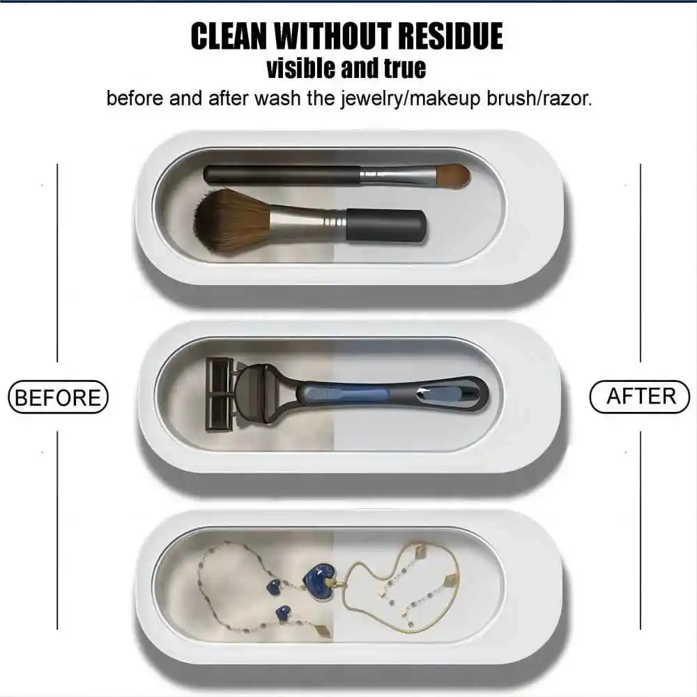 보석 및 안경용 Vetiepetie Soundwave 기술 클리너 - 45, 000Hz 360 °     심층 청소, USB 전원, 시계에 이상적, Ri