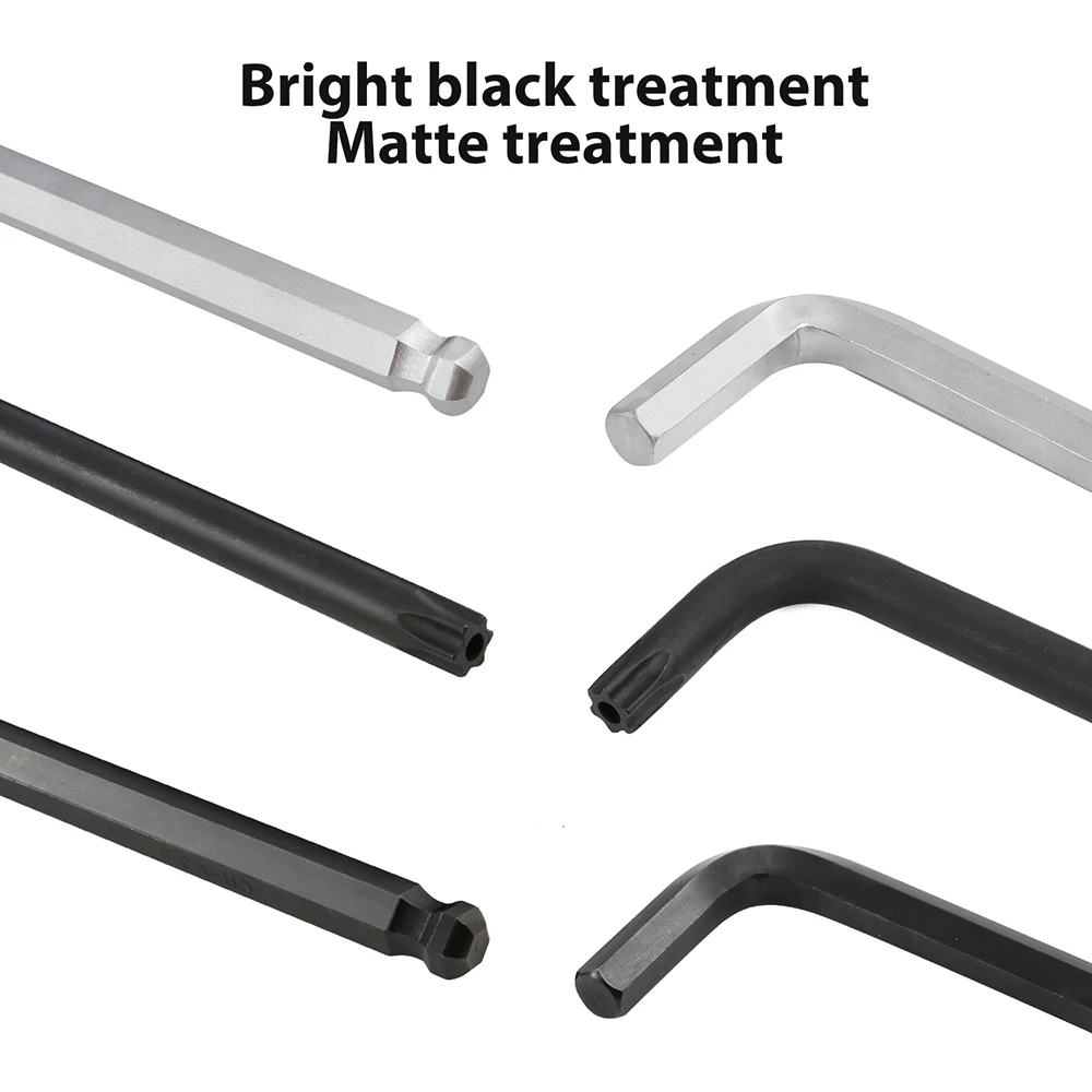 36 Pcs Inbussleutel Set Lange Arm Ball End Inbussleutel Socket Schroef Wrench Multi-Size Interne Zeshoekige Spanner inch/Metrische/Ster