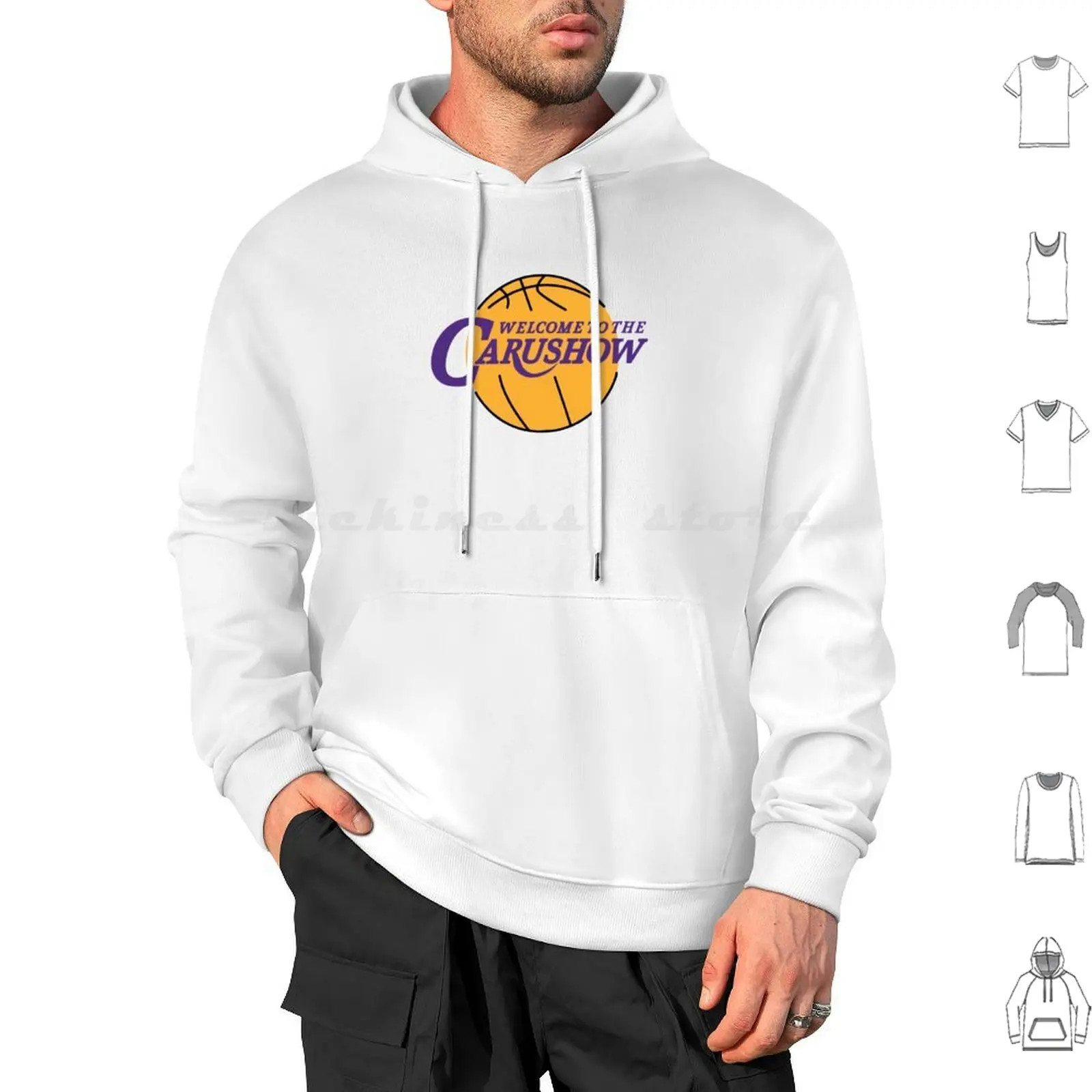 Welcome To The Carushow Hoodie cotton Long Sleeve Carushow Laker Caruso Welcome To The Carushow Player Player Mamba The