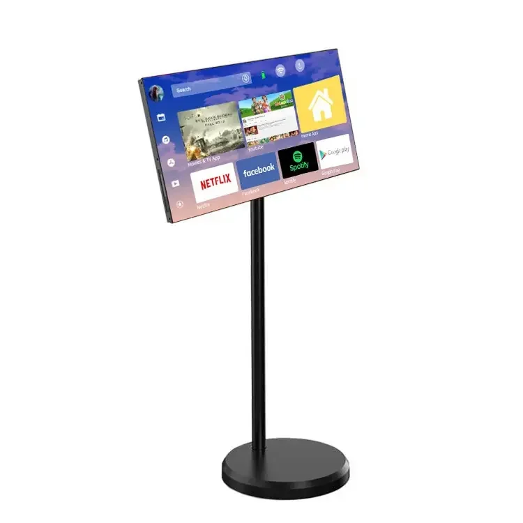 New 21.5 Inch Battery-power Android Stand By Me Tv In-cell Touch Screen Gym Gaming Live Room Smart TvPopular