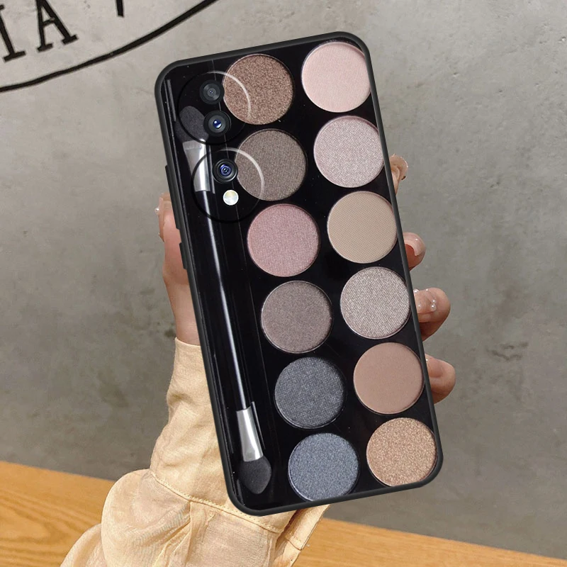 Makeup Eyeshadow Palette Case For Huawei P30 Pro P50 P20 P40 Lite P Smart 2019 Nova 5T Honor 50 70 X7 X8 X9 Cover