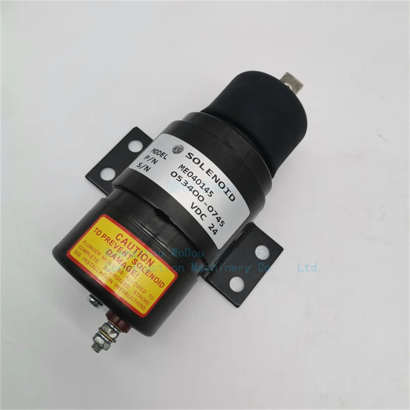 For 053400-0745 ME040145 Kato HD250 450 800 900 Engine Flameout Solenoid Valve Flameout Switch Excavator Parts