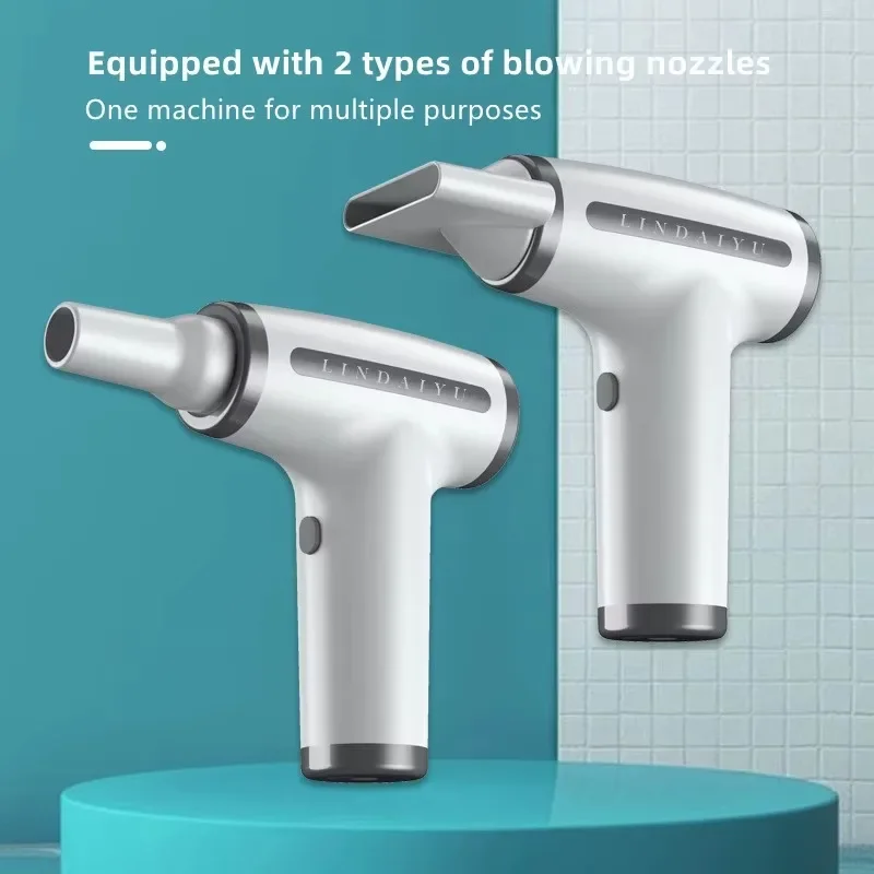 Portátil 4 em 1 sem fio secador de cabelo usb recarregável apenas vento frio secador de ar elétrico espanador ventilador viagem