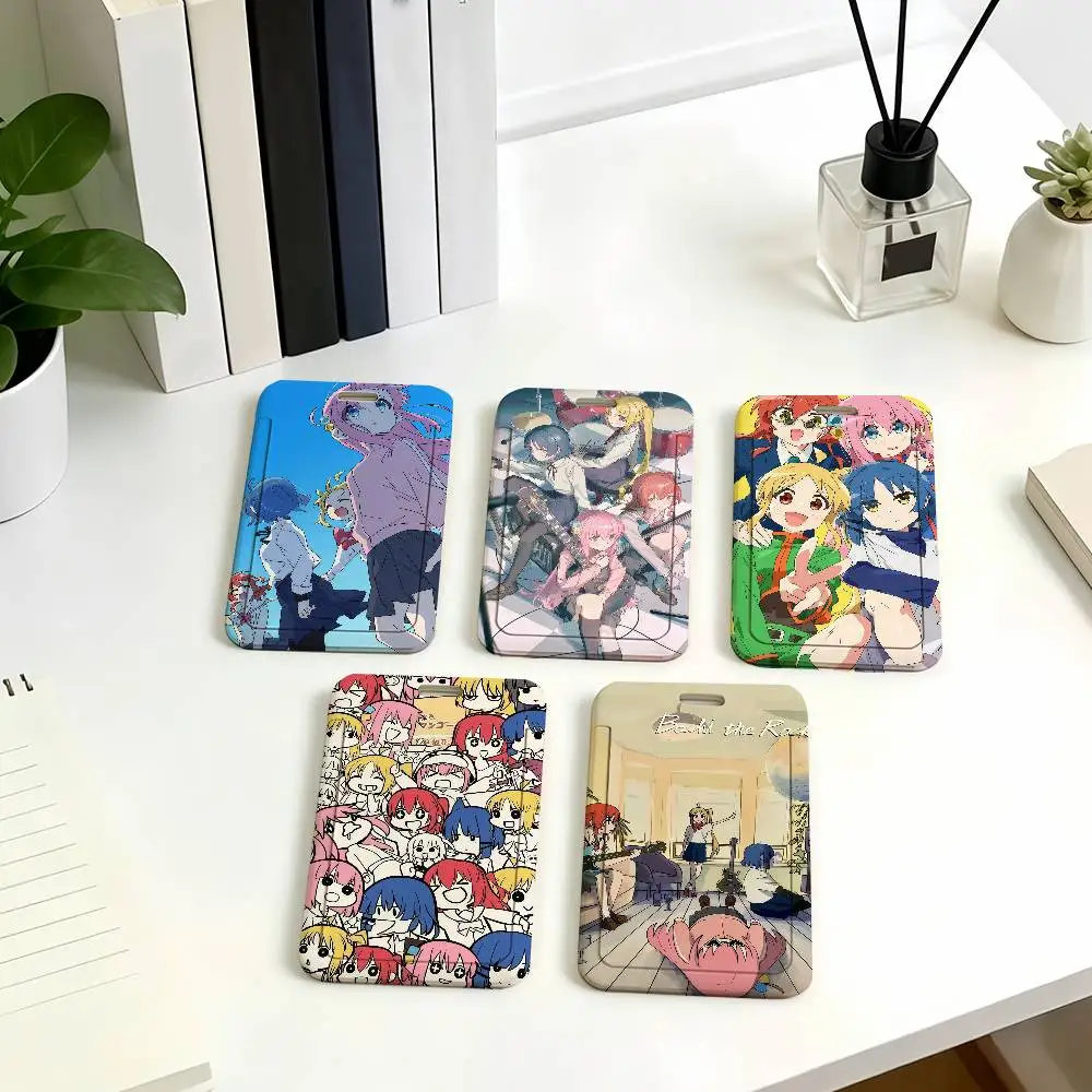 

Anime Bocchi the Rock Card Holder Student ID Case Daily Use Subway Commute Work Cover Office School Bus Protector
