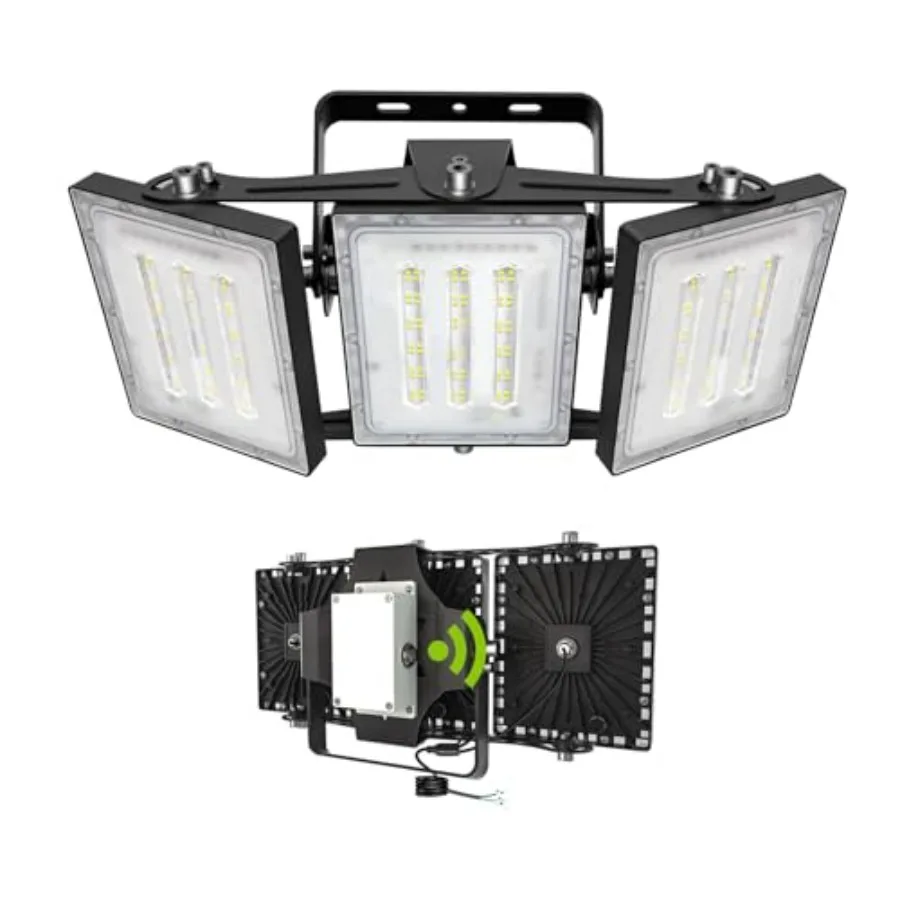 

150W Dusk to Dawn LED Flood Light 15000lm 6000K Super Bright Outdoor Lighting IP66 Waterproof Wide Angle Floodlight for Backyar