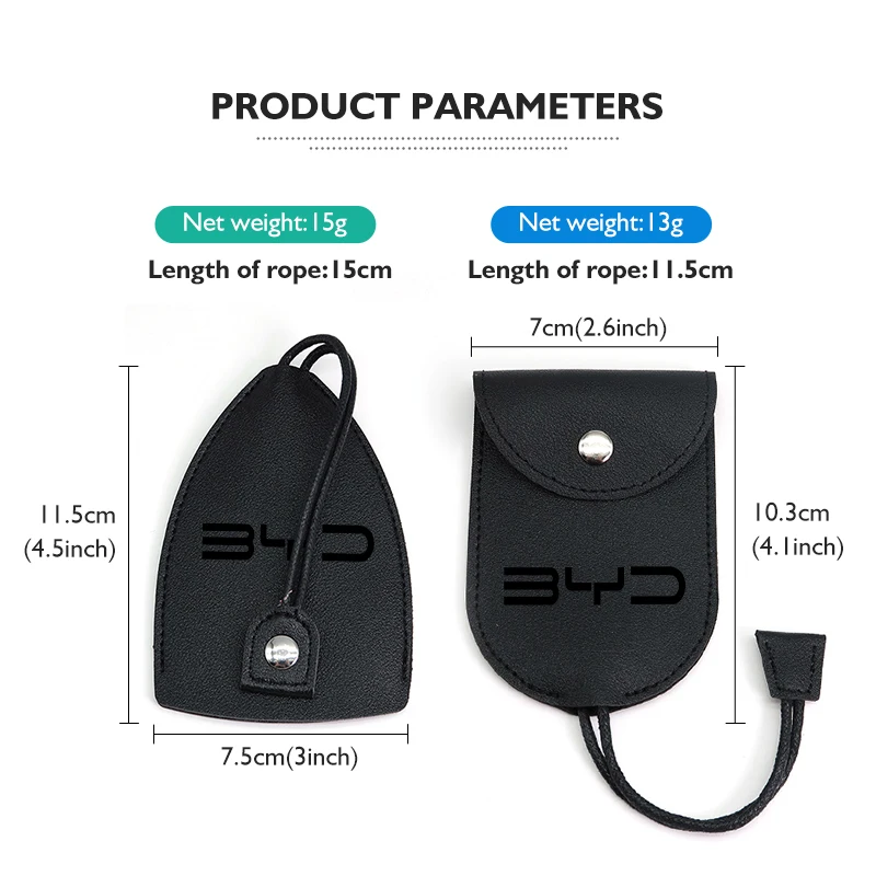 Car Keychain Case Zipper Carbon Fiber Key Protector Cover For BYD S6 S8 E5 E6 G6 L3 S7 G7 Tang Song Qing Yuan Han Max - view 6