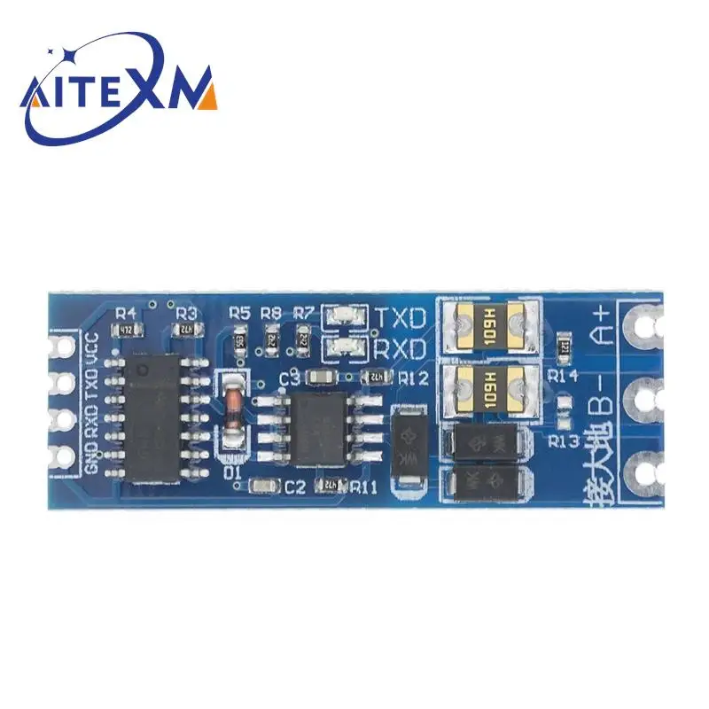 TTL Turn To RS485 Module Hardware Automatic Flow Control Module Serial UART Level Mutual Conversion Power Supply Module 3.3V 5V