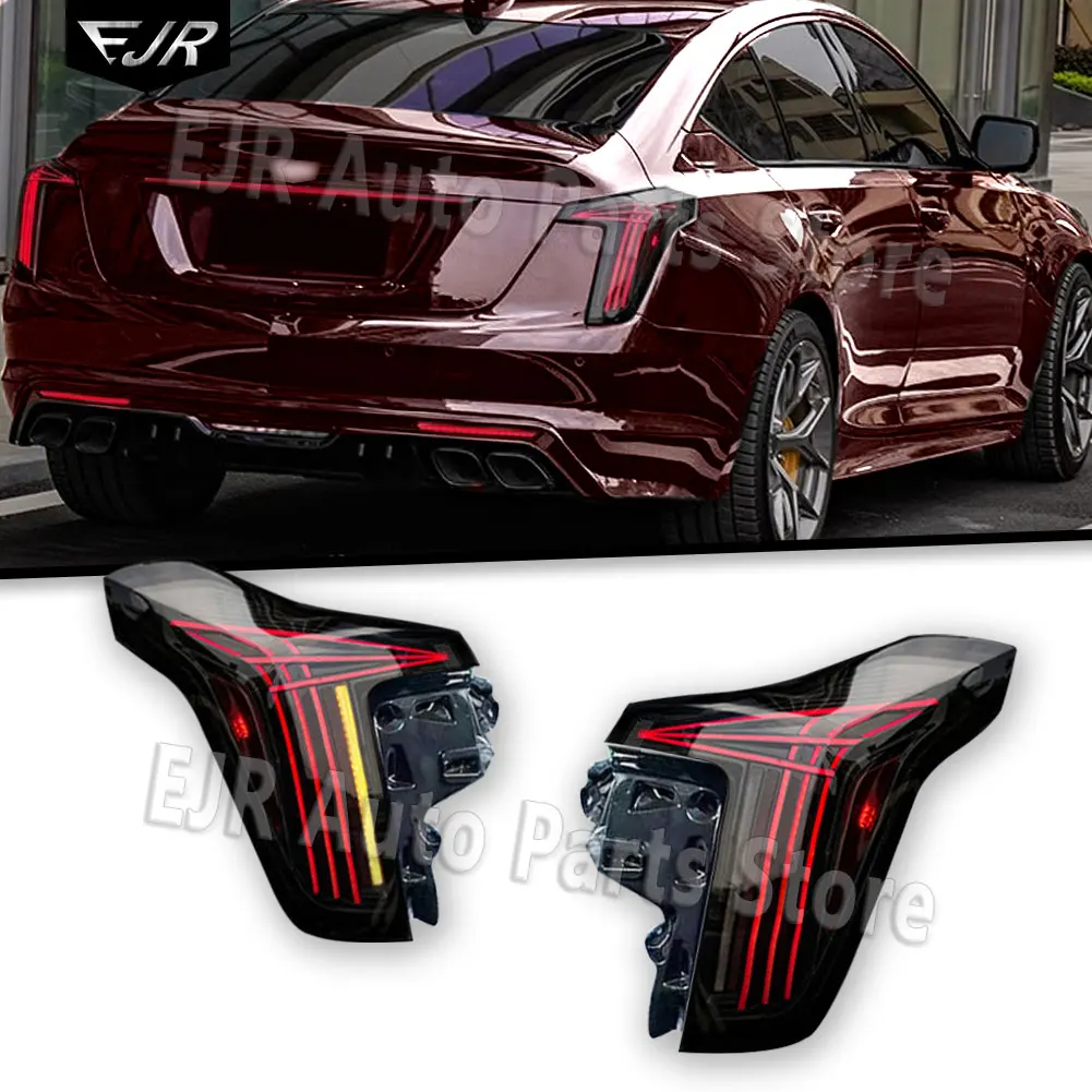 For Cadillac CT5 2020-2025 Taillight Assembly High-end Rear Tail Light Modification Spider Style Auto Lamp Accessories
