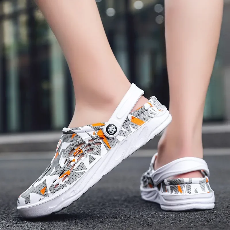 

ELUVA Mens Clogs Sandals Beach Sandals for Men Non-Slip Lightweight Comfortable Breathable Durable Outdoor Fashion Slippers