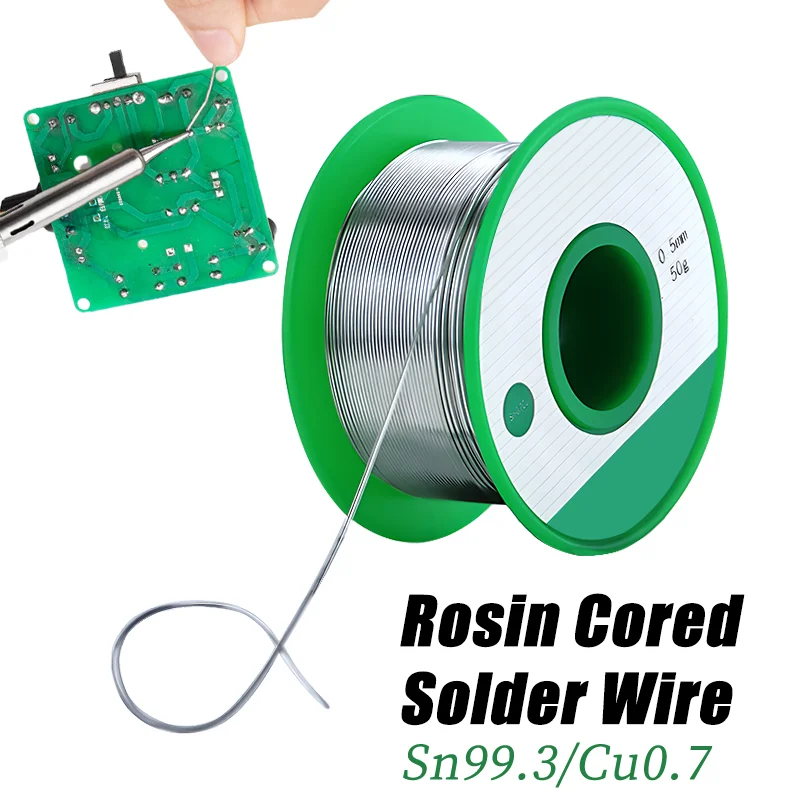 Lead-free Solder Wire Sn99.3/Cu0.7 High Purity Soldering Wire Roll for Electronic Repair Environmental Protection tin Wire Flux