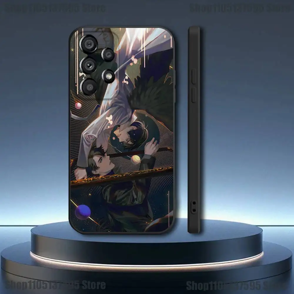 Coque de téléphone avec lecteur omniscient Viewpoint, étui noir souple pour Samsung Galaxy A73,31,32,71,41,53,52,71,22,5G, Note,J7,8,9