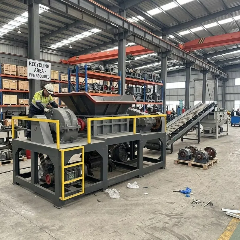 Customized Waste shredding Household Metal Waste Crusher For Processing Waste Disposal And Site Recycling Double Shaft Shredder