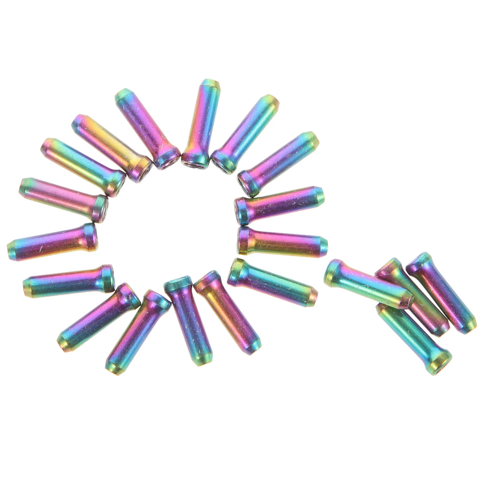 20Pcs Brake Cable Caps Durable Aluminum Alloy Bike Accessories Prevent Splitting Easy Installation Bike Cable Ends