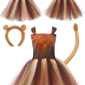 زي لطيف الأسد تأثيري للفتيات ، تنورة توتو للأطفال ، كرتون ، زي ، لعب الأدوار ، ملابس الحفلات للأطفال ، لعب الأدوار أعلى 8 مبيعات خيالية لطيفة - رقم 8