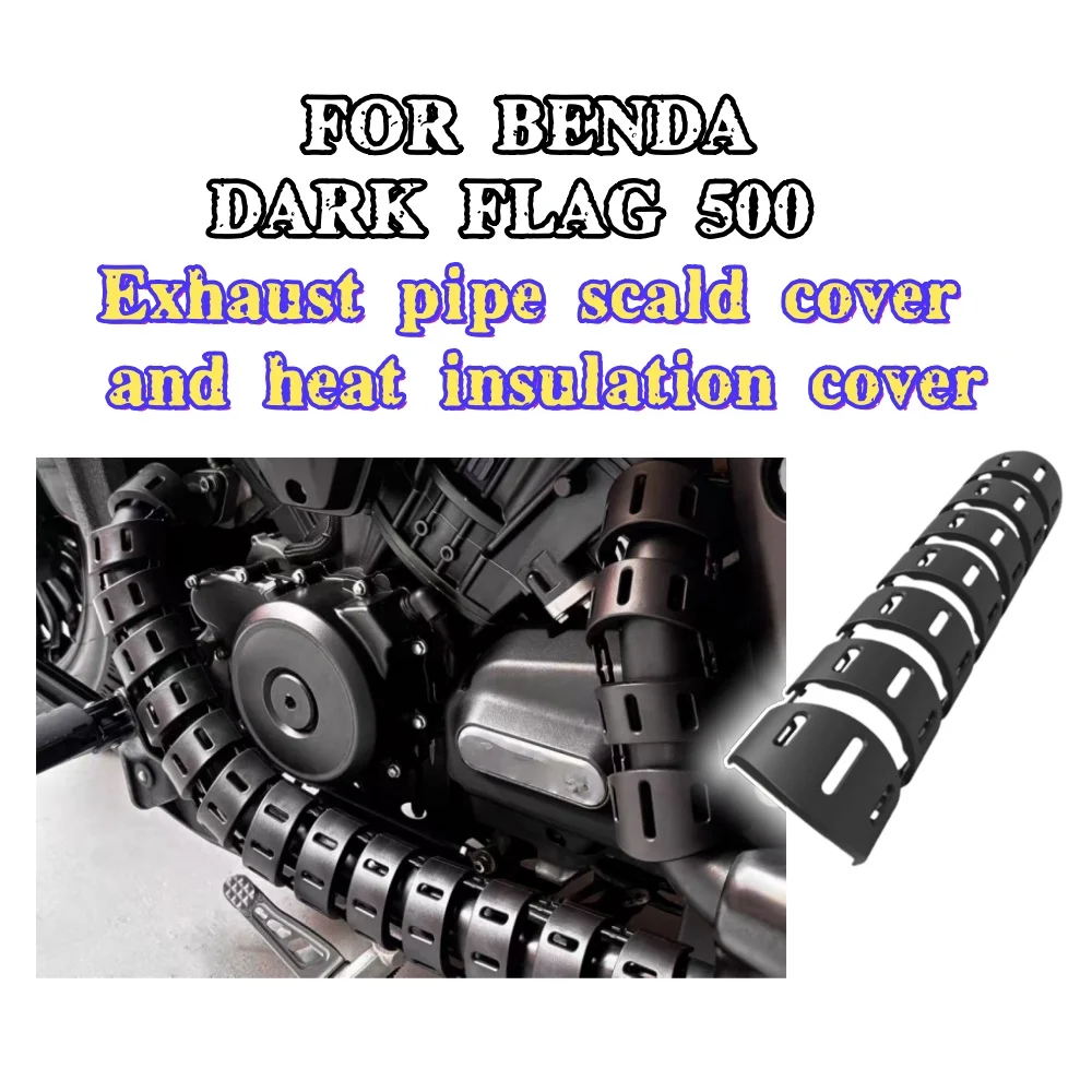 Para BENDA Dark Flag 500, cubierta de escape, Dark Flag 500 Commander, cubierta de aislamiento térmico, cubierta antiescaldado