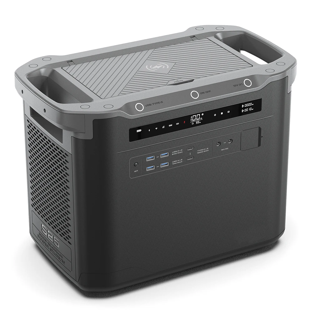Portable Battery Power Station Home Energy Storage Battery Outdoor Emergency Power Station Solar Panel Power Bank Lithium Ion