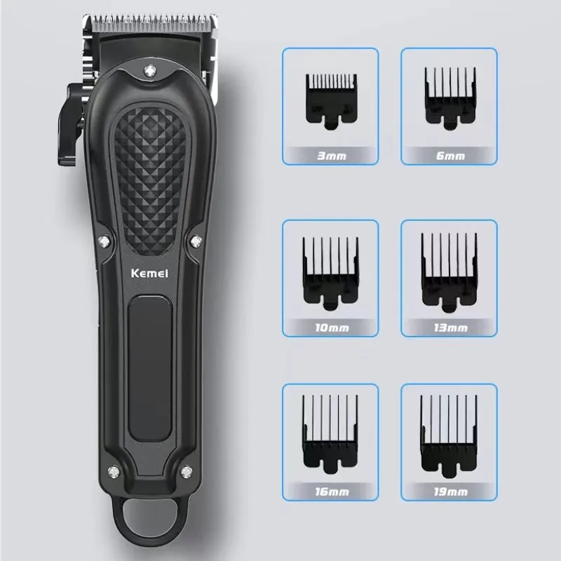 Kemei KM-1071 Elektrischer Haarschneider, USB-Aufladbar, Kabelloser Barttrimmer für Männer, Leistungsstarkes Elektrisches Haarschneidegerät – Detail 1