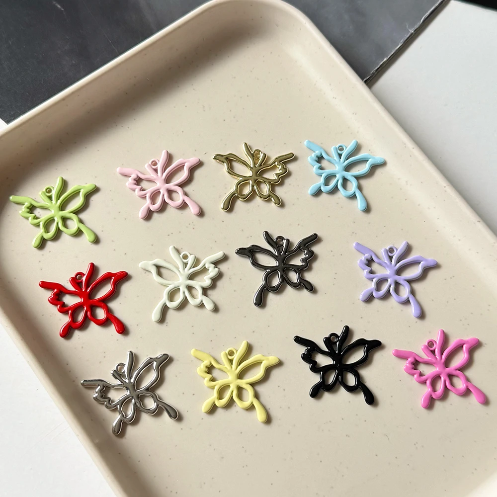 

Cordial Design 100Pcs 26*30MM DIY Alloy Charms/Earring Accessories/Hand Made/Jewelry Findings/Butterfly Shape/Pendant #195513