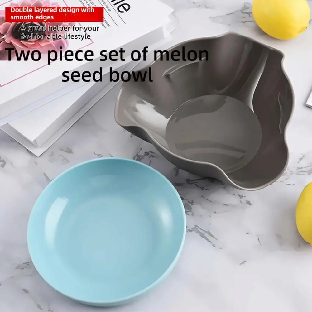 1set Kitchen Candy Storage Bowl Pistachios Sunflower Seeds Edamame Snacks Bowl Tray Kitchen Tableware