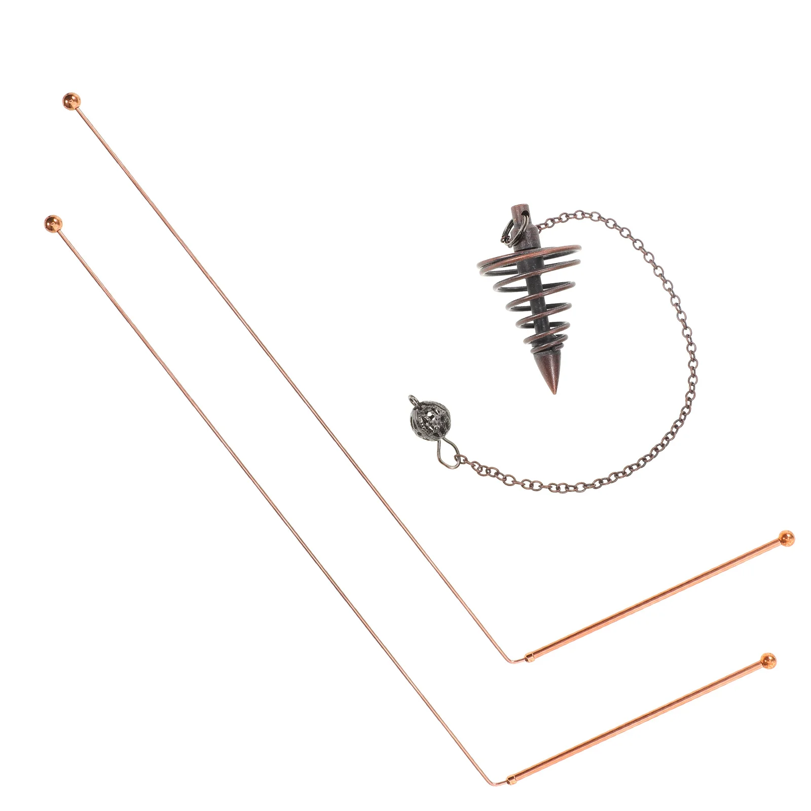 

1Set Brass Dowsing Rods Precision Locating Divining Rods Ghost Hunting Spiritual Exploration Equipment