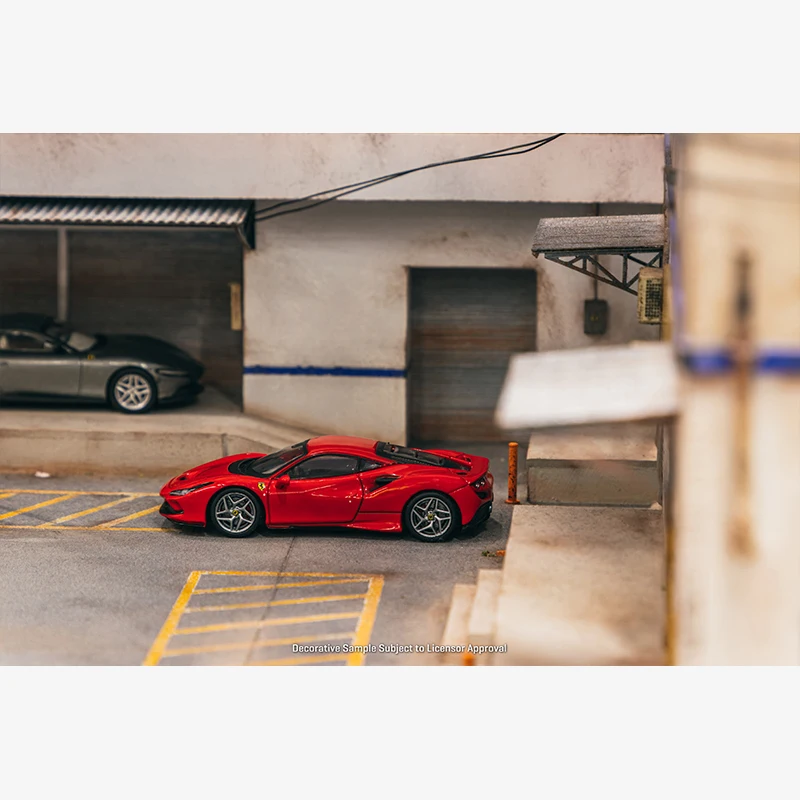 PreSale TW 1:64 FERRARI F8 TRIBUTO PORTOFINO Magazine Limited In Books Diecast Car Model Collection Toys Tarmac Works