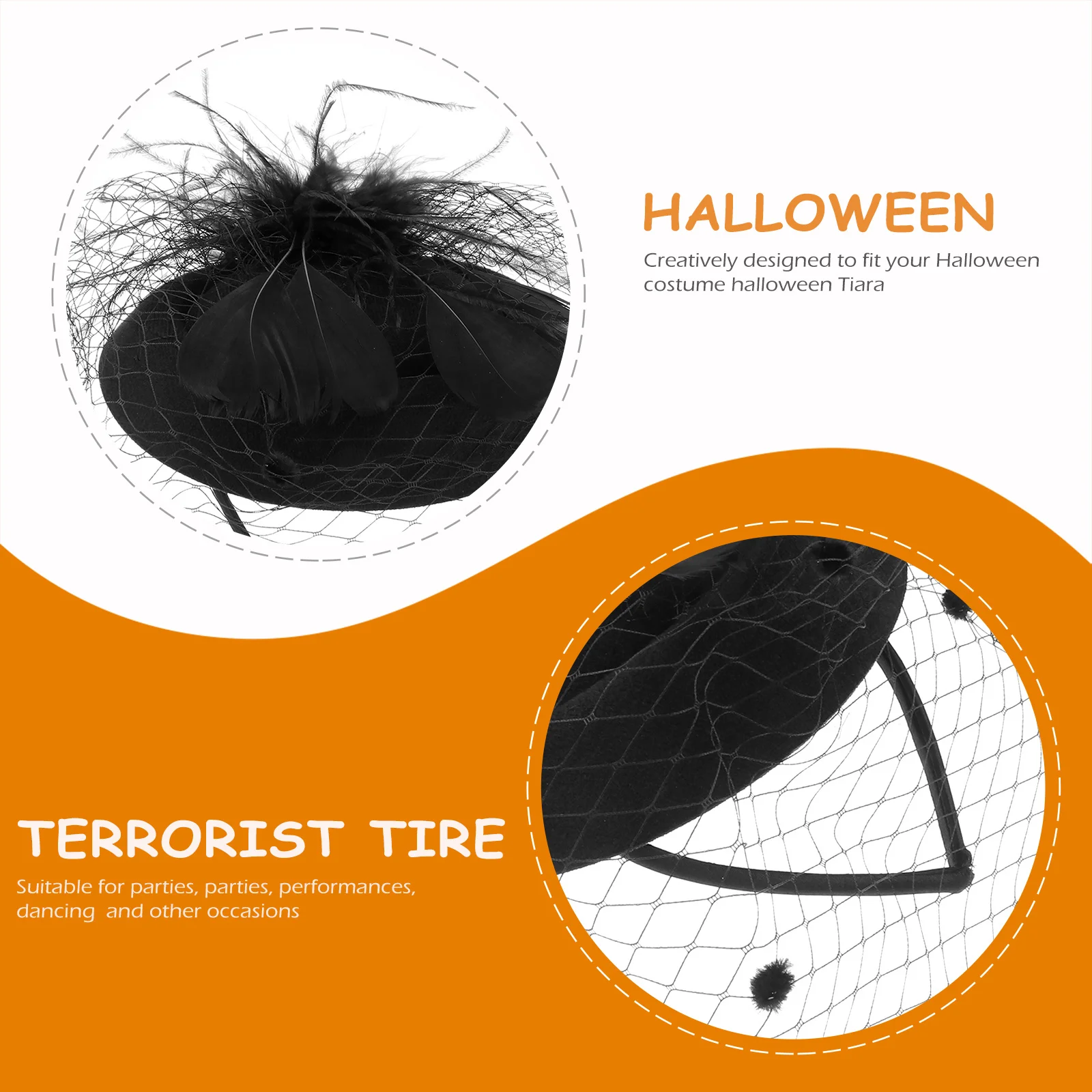 

Gauze Beret Headdress Elegant Hair Accessory for Woman Lady Bridal Photo Prop Travel Party Wedding Vintage Accessories