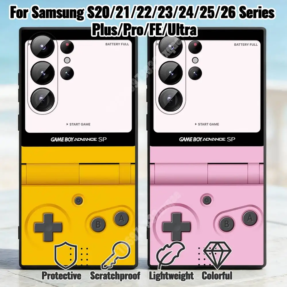 

Game Boy Classic Device Phone Case for Samsung Galaxy S30 26 25 Ultra Plus S24 23 22 FE Lite S21 20 TPU Cover